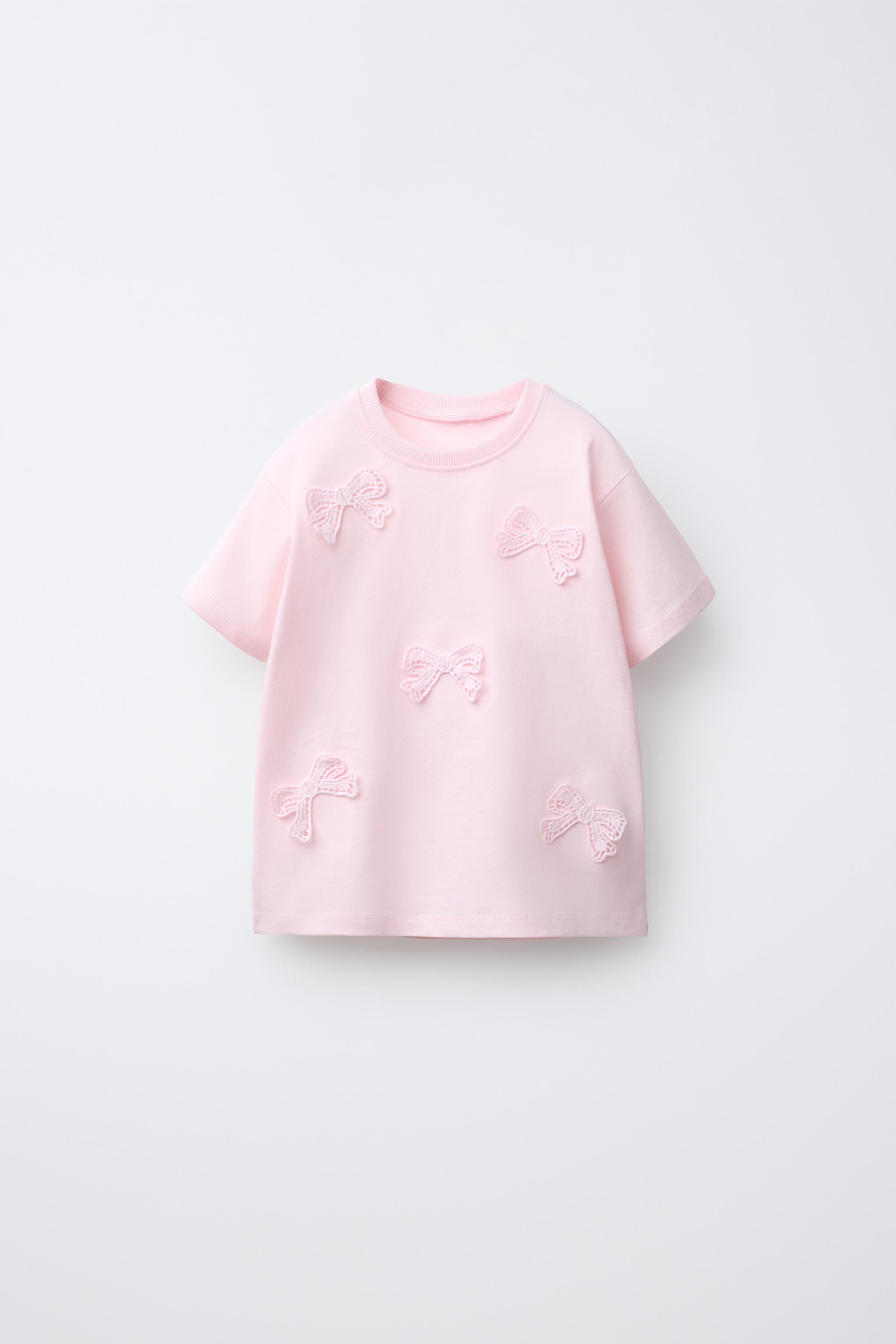 CROCHET BOW T-SHIRT